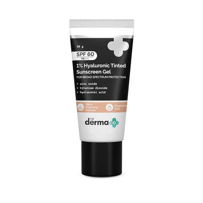 The Derma Co 1% Hyaluronic Tinted Sunscreen Gel