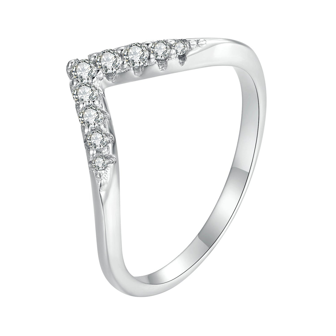 S925 Sterling Silver Moissanite 1.7mm Ring for Women - Size 6  DestGlow