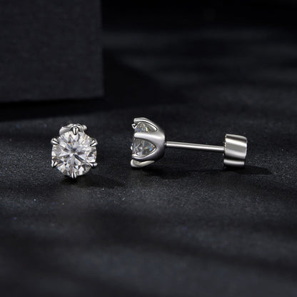 925 Sterling Silver 0.5 Carat Moissanite Earrings for Women  DestGlow