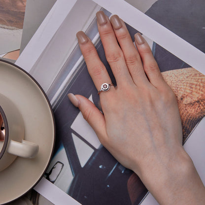 925 Sterling Silver Ring with Pavé Setting CZ  DestGlow