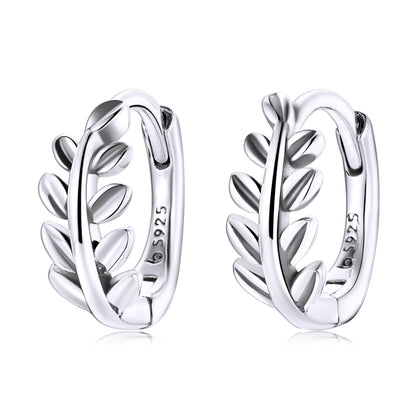 S925 Oxidized Silver Earrings 1.2*0.5cm for Women  DestGlow