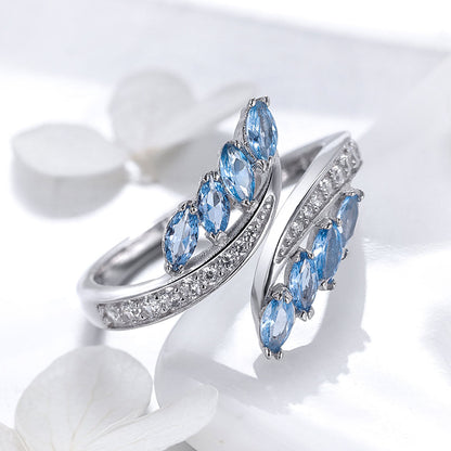 925 Sterling Silver Plated Platinum Pavé CZ Ring for Women  DestGlow