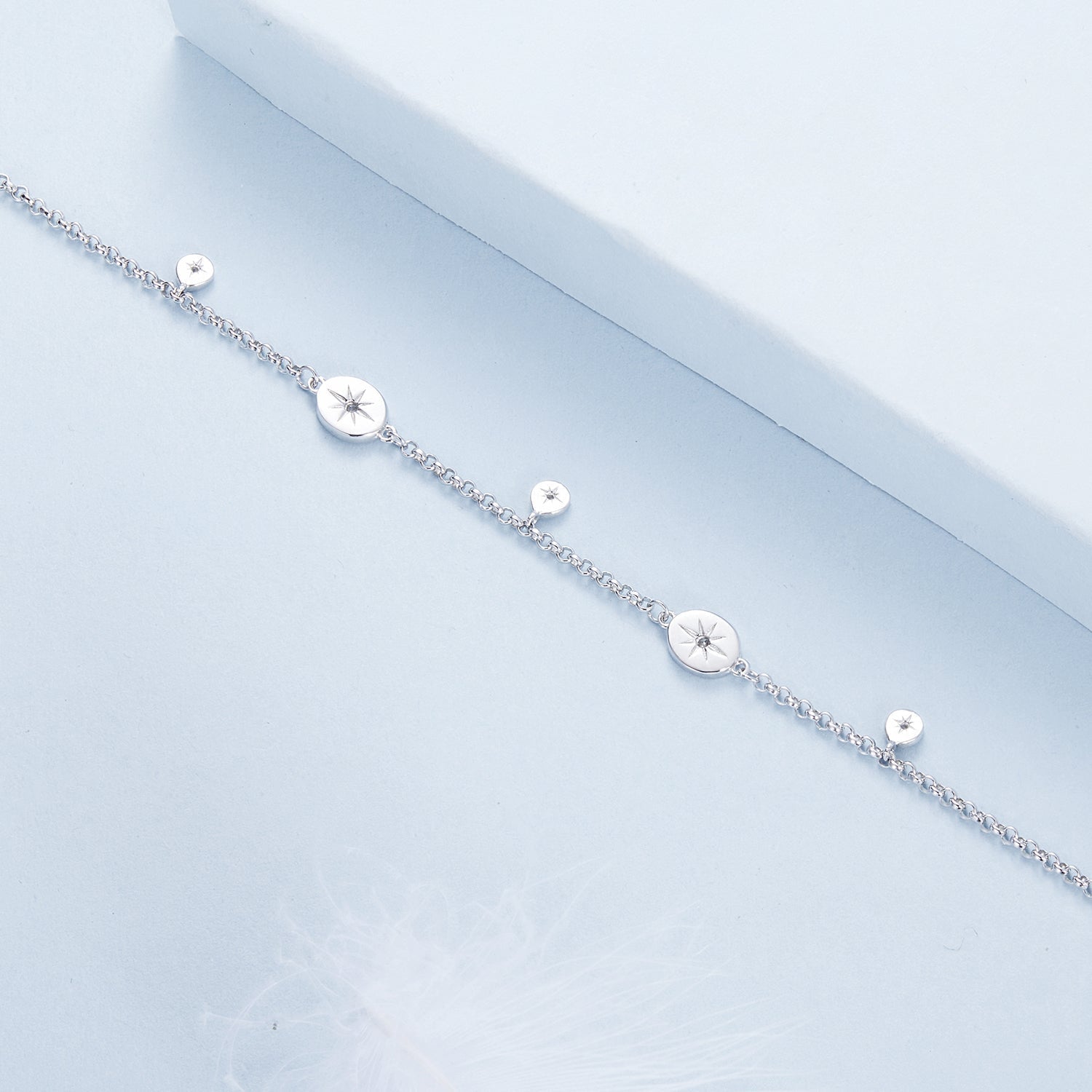 925 Sterling Silver &amp; Plated White Gold CZ Bracelet  DestGlow