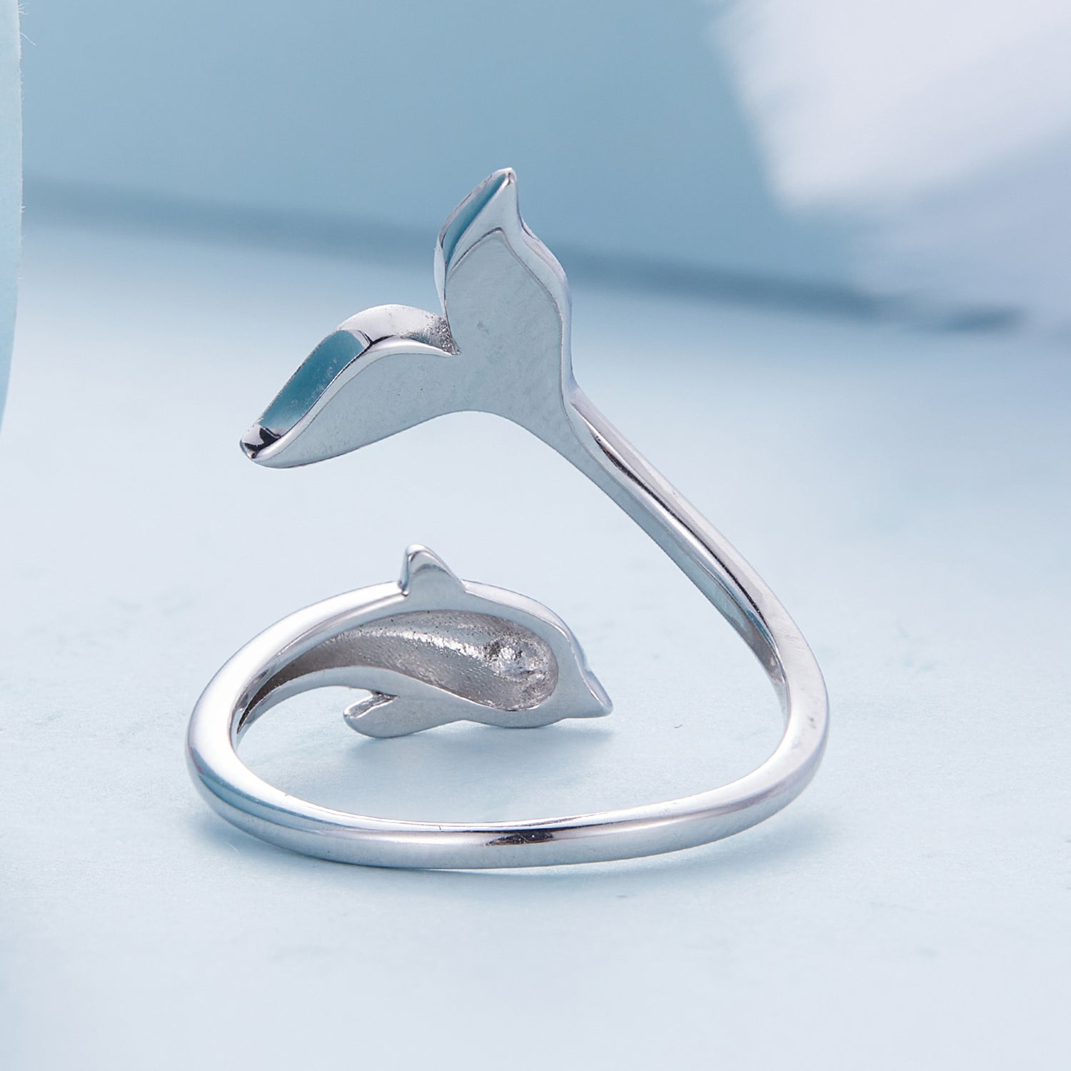925 Sterling Silver Enamel Plated Puffer Fish Ring  DestGlow