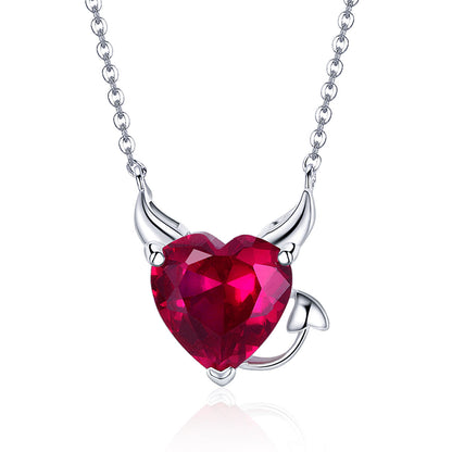 925 Sterling Silver Necklace with 1.5x1.3 cm Pendant for Women  DestGlow