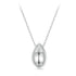 925 Sterling Silver White Gold Plated Necklace 40+5cm Length for Women  DestGlow