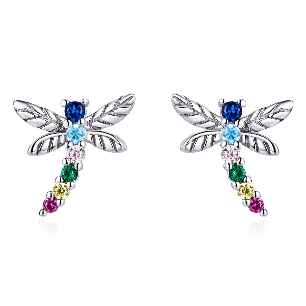 925 Sterling Silver Earrings with Pavé Setting CZ in Oxidized Silver  DestGlow