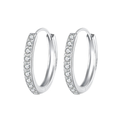 925 Sterling Silver Pavé Setting Gold Plated Earrings for Women  DestGlow