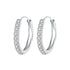 925 Sterling Silver Pavé Setting Gold Plated Earrings for Women  DestGlow