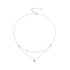 925 Sterling Silver Plated Platinum 5.0mm Moissanite Necklace for Women  DestGlow