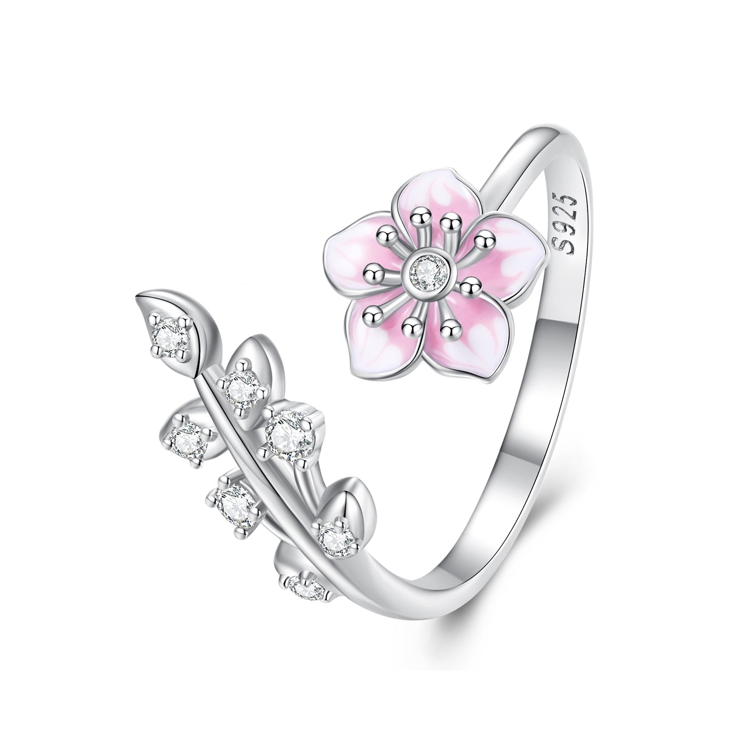 925 Sterling Silver Enamel Plated Platinum Ring 1.9mm for Women  DestGlow