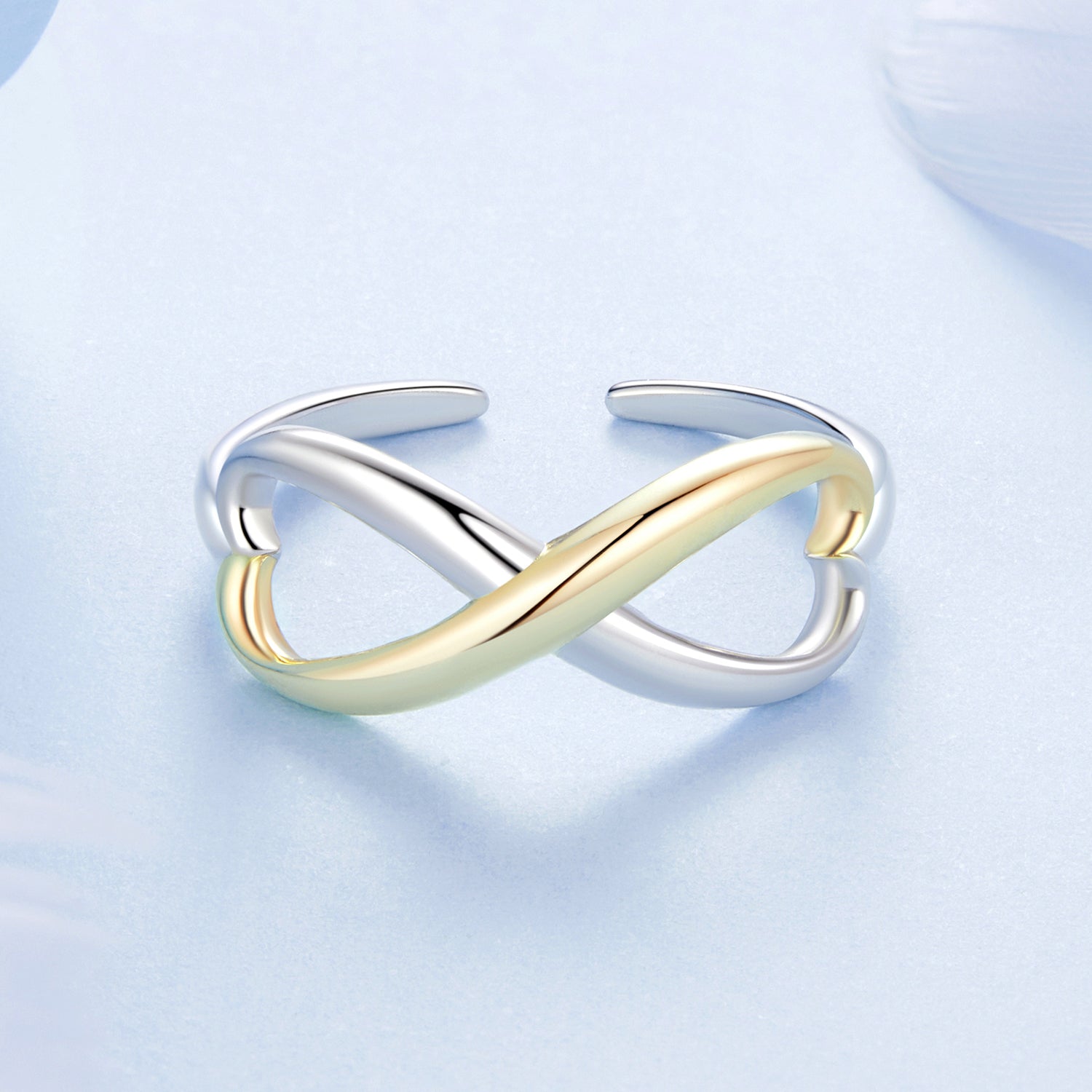 925 Sterling Silver Plated White Gold Ring for Women  DestGlow