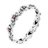 925 Sterling Silver Oxidized CZ Pavé Ring Size 6 for Women  DestGlow