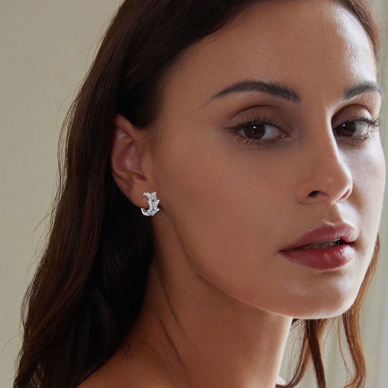 S925 Sterling Silver Earrings with Plated Platinum for Women  DestGlow