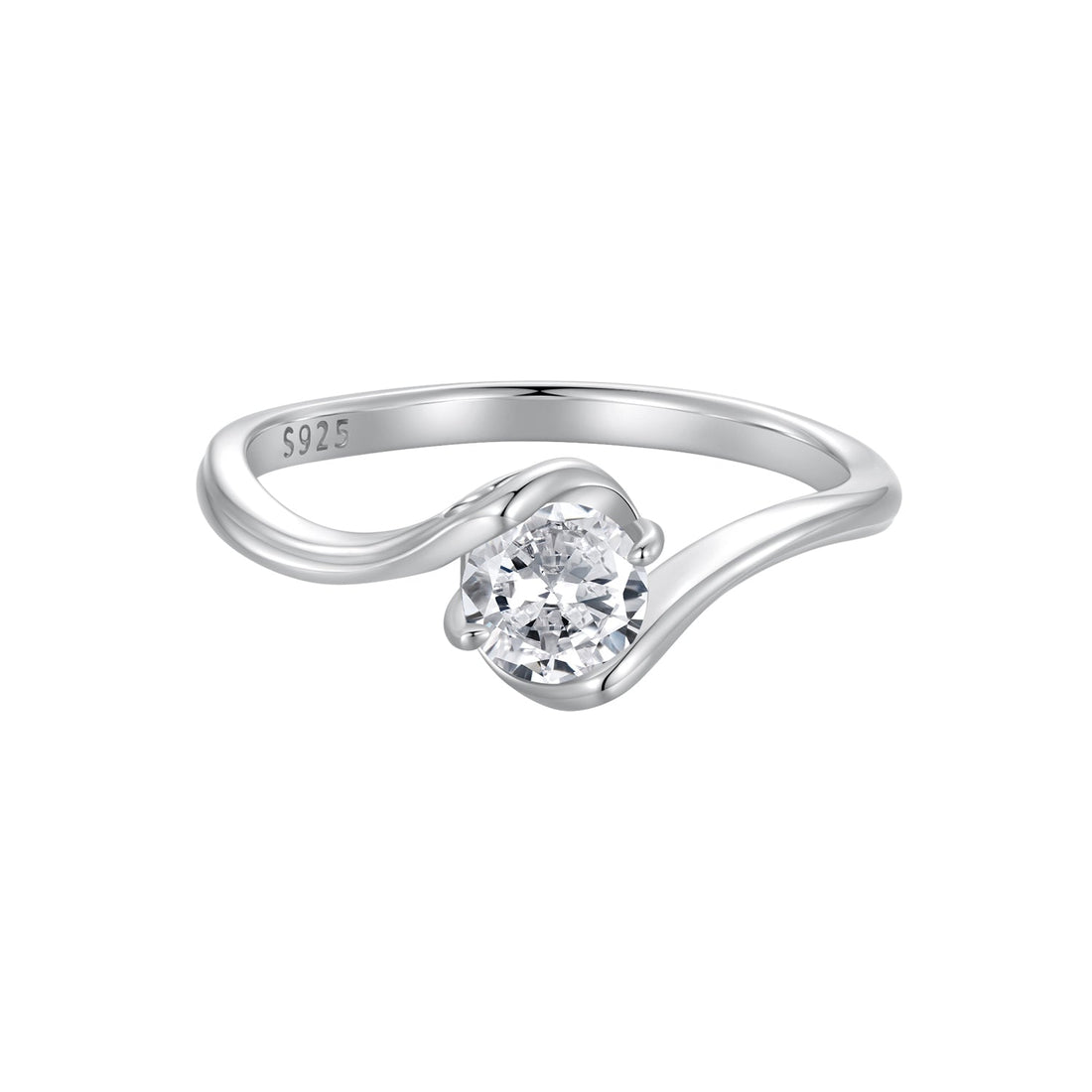 925 Sterling Silver 5mm Moissanite Ring for Women  DestGlow