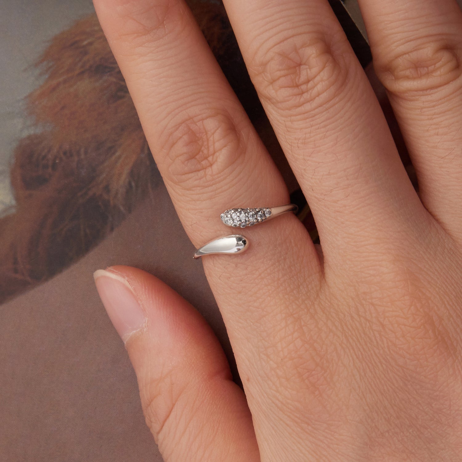925 Sterling Silver Oxidized Pavé Setting CZ Ring  DestGlow