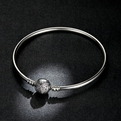 925 Sterling Silver 17.0 cm Oxidized CZ Bracelet for Women  DestGlow