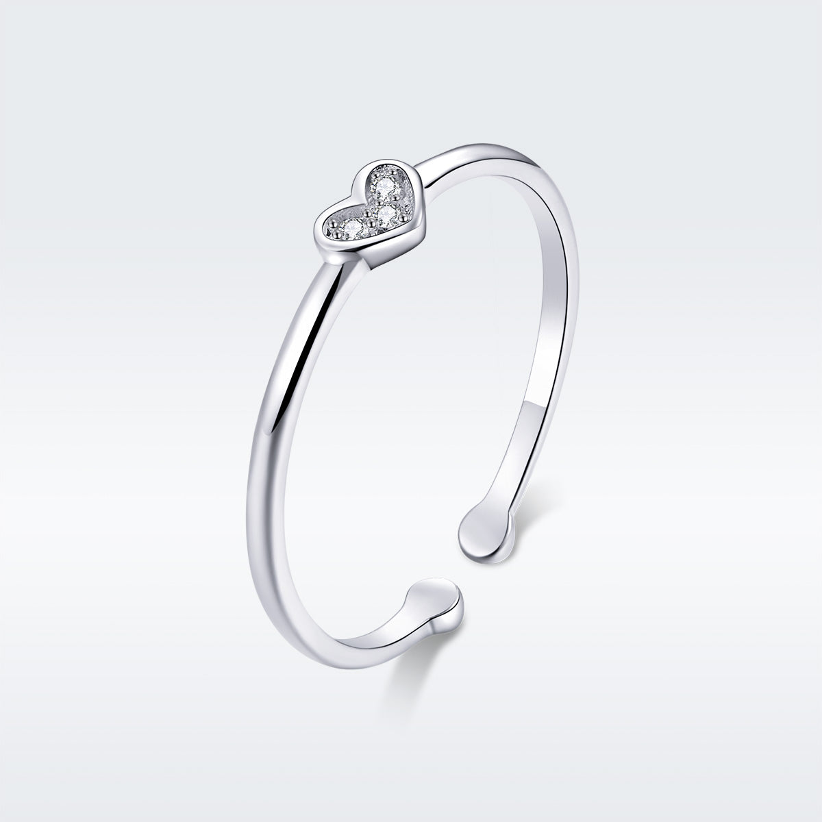925 Sterling Silver Plated Platinum Pavé Setting CZ Ring  DestGlow