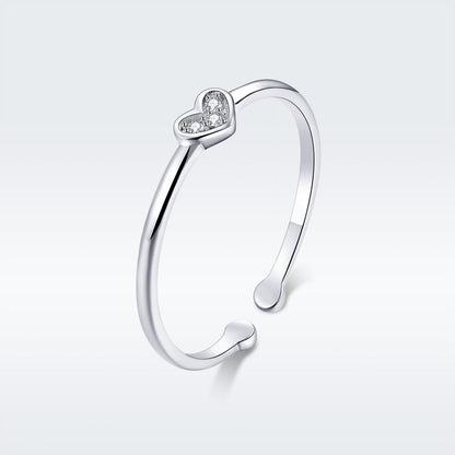 925 Sterling Silver Plated Platinum Pavé Setting CZ Ring  DestGlow
