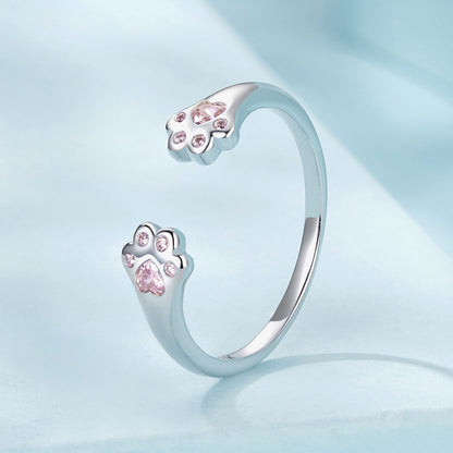 925 Sterling Silver White Gold Plated Pavé Setting CZ Ring  DestGlow