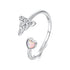 925 Sterling Silver Synthetic Opal White Gold Plated Ring for Women  DestGlow