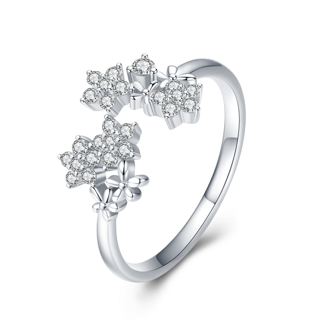 S925 Sterling Silver Pavé Setting CZ Ring for Women  DestGlow