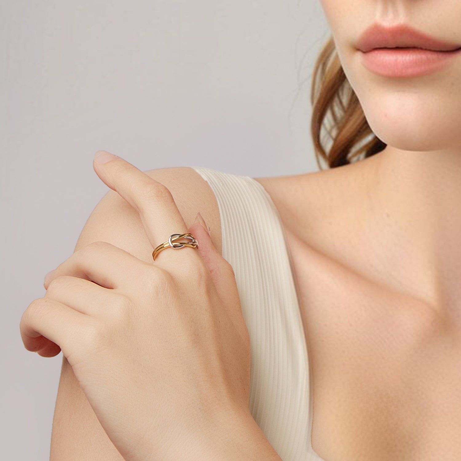 925 Sterling Silver Plated White Gold Ring for Women  DestGlow