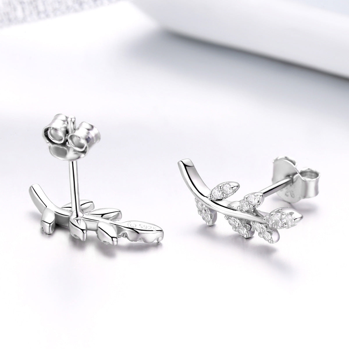 925 Sterling Silver Earrings with CZ  DestGlow