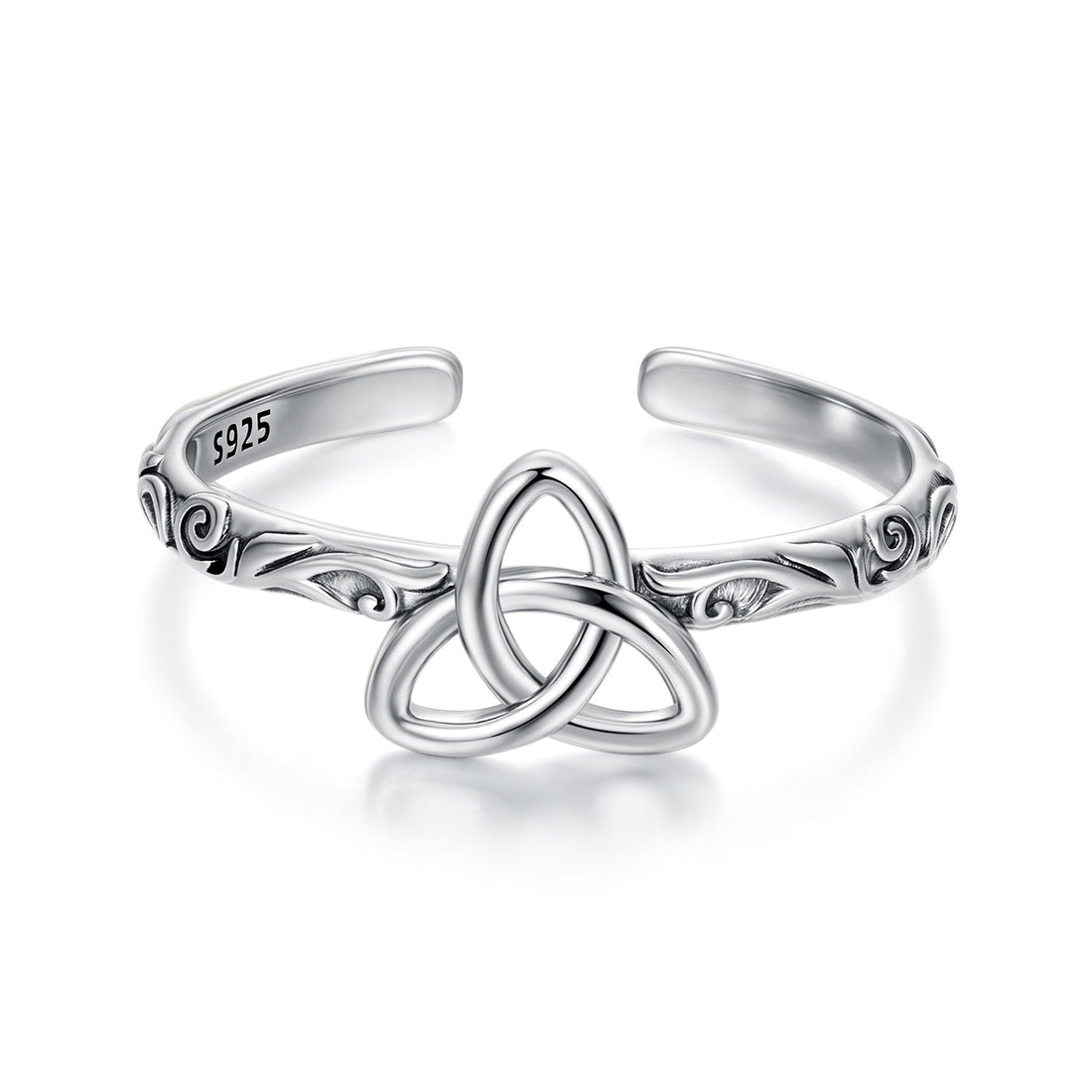 925 Sterling Silver Oxidized Silver Ring for Women  DestGlow