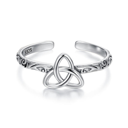 925 Sterling Silver Oxidized Silver Ring for Women  DestGlow