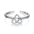 925 Sterling Silver Oxidized Silver Ring for Women  DestGlow