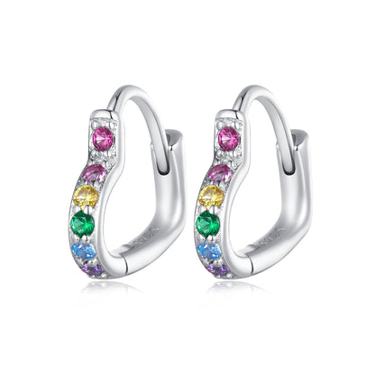 925 Sterling Silver Earrings with Pavé Setting CZ for Women