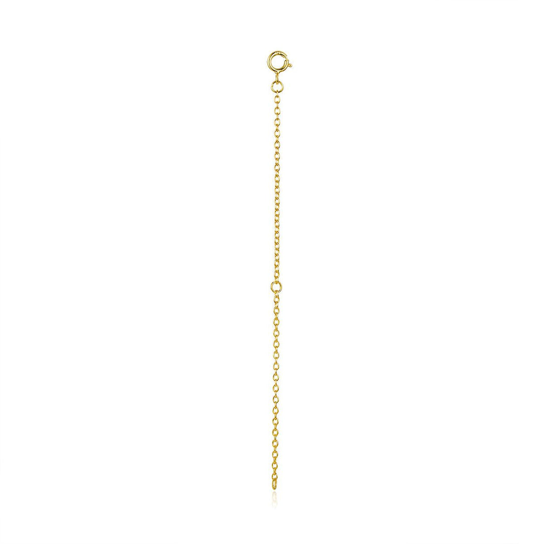 925 Sterling Silver + Plated Platinum 10cm Extension Chain Necklace  DestGlow