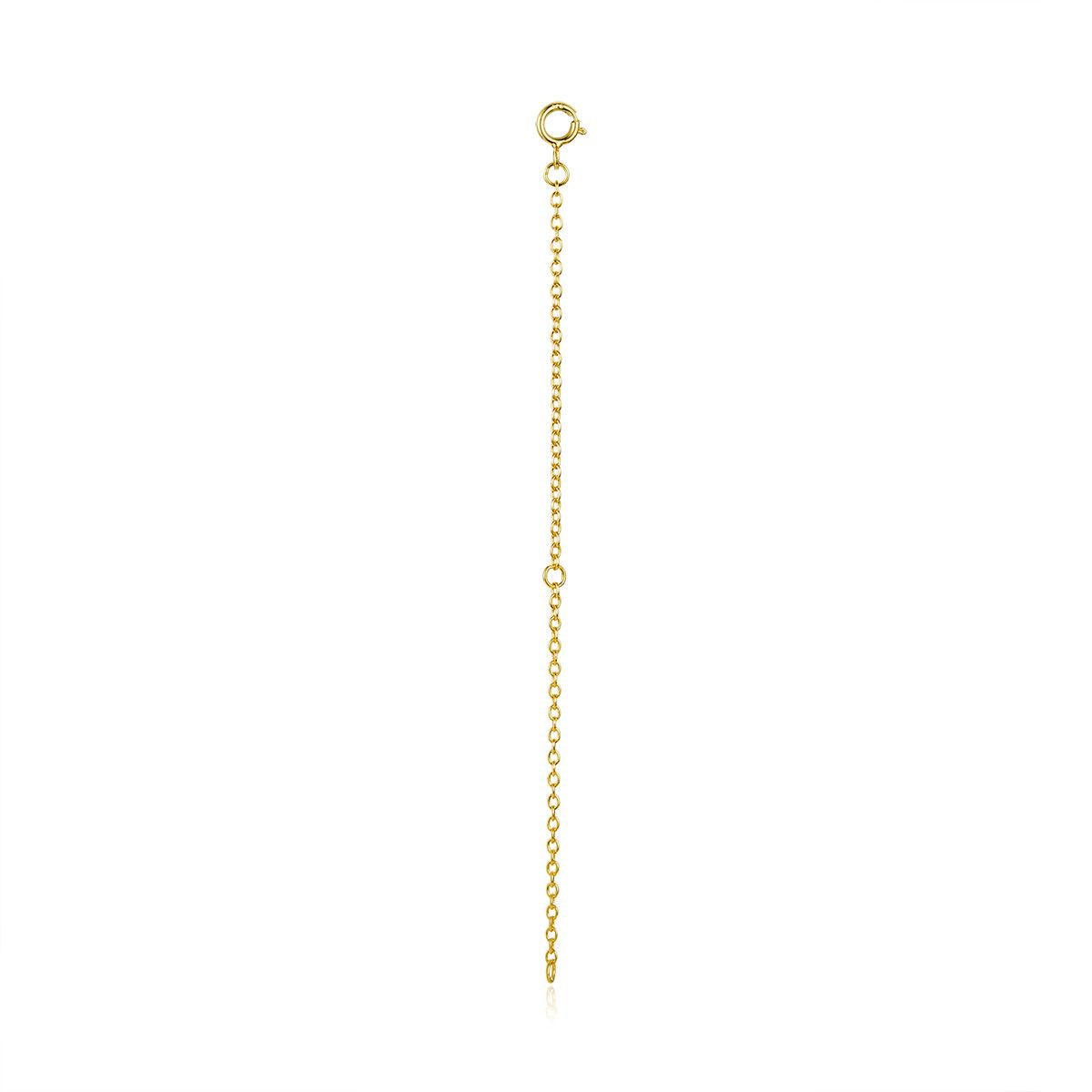925 Sterling Silver + Plated Platinum 10cm Extension Chain Necklace  DestGlow