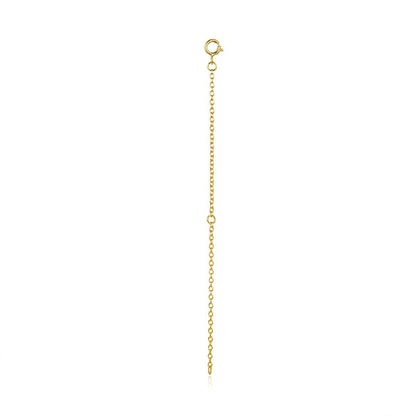 925 Sterling Silver + Plated Platinum 10cm Extension Chain Necklace  DestGlow