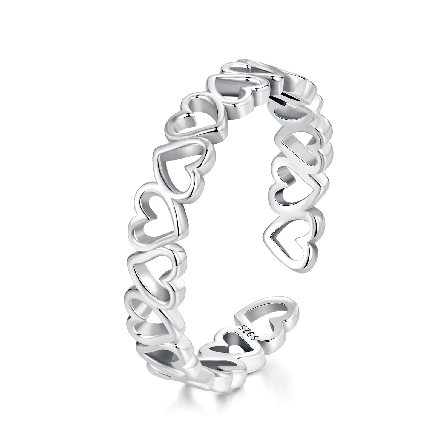 925 Sterling Silver Oxidized Silver 0.4cm Wide Ring  DestGlow