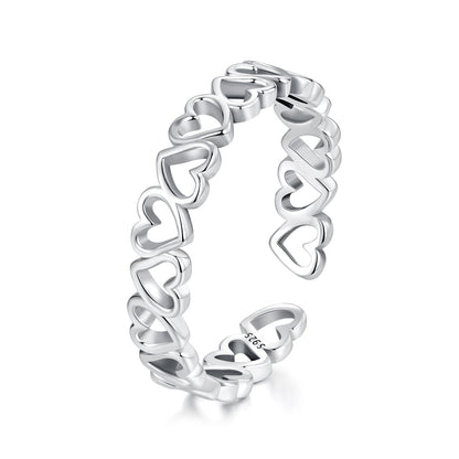 925 Sterling Silver Oxidized Silver 0.4cm Wide Ring  DestGlow