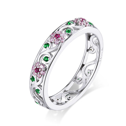 925 Sterling Silver Ring with Pavé Setting CZ - Size 6.0 by Bids.com