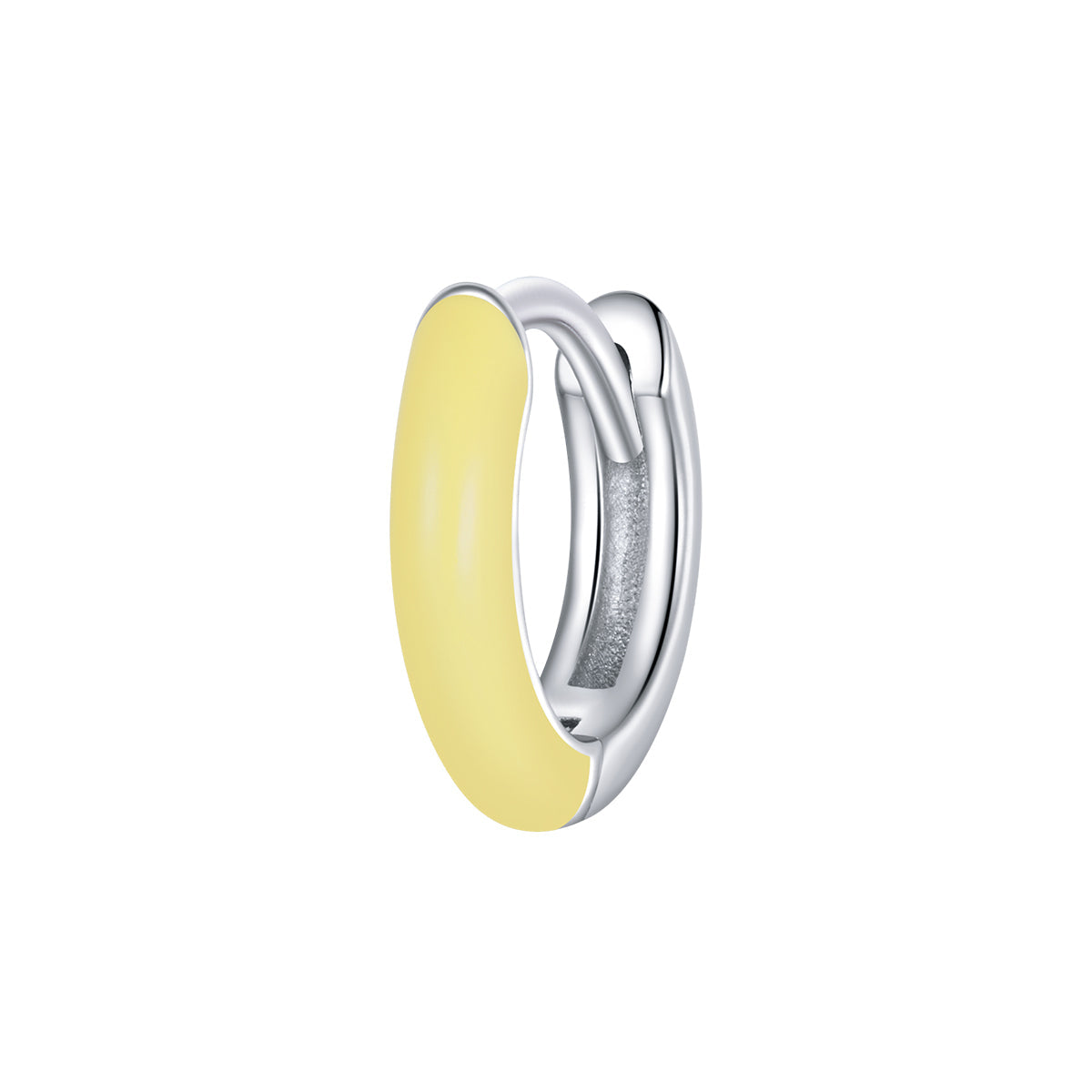 925 Sterling Silver Enamel Earrings 0.7cm for Women  DestGlow
