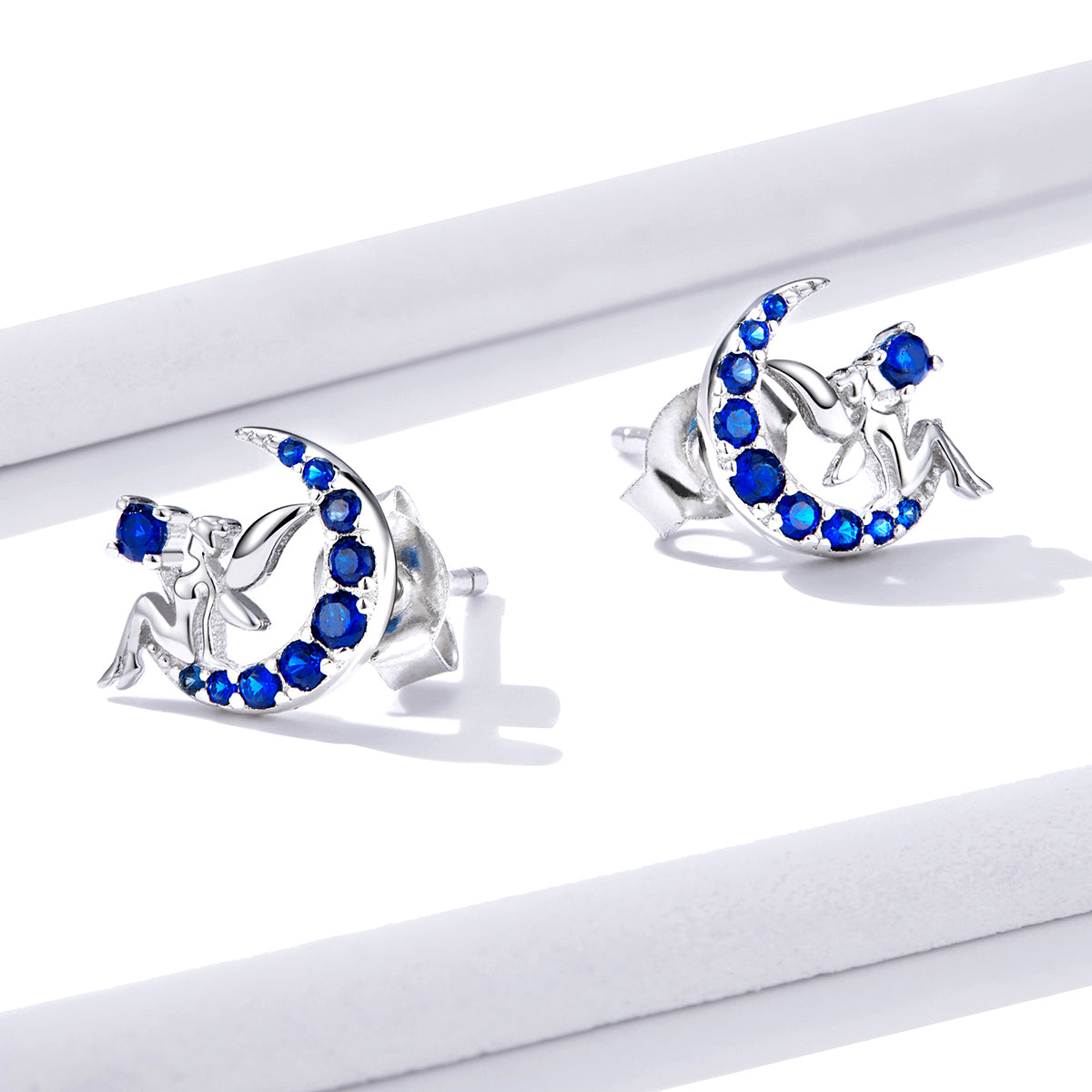 925 Sterling Silver Plated Platinum Pavé Setting CZ Earrings  DestGlow