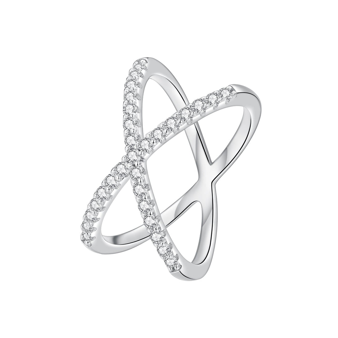 S925 Sterling Silver Moissanite Ring Size 8  DestGlow