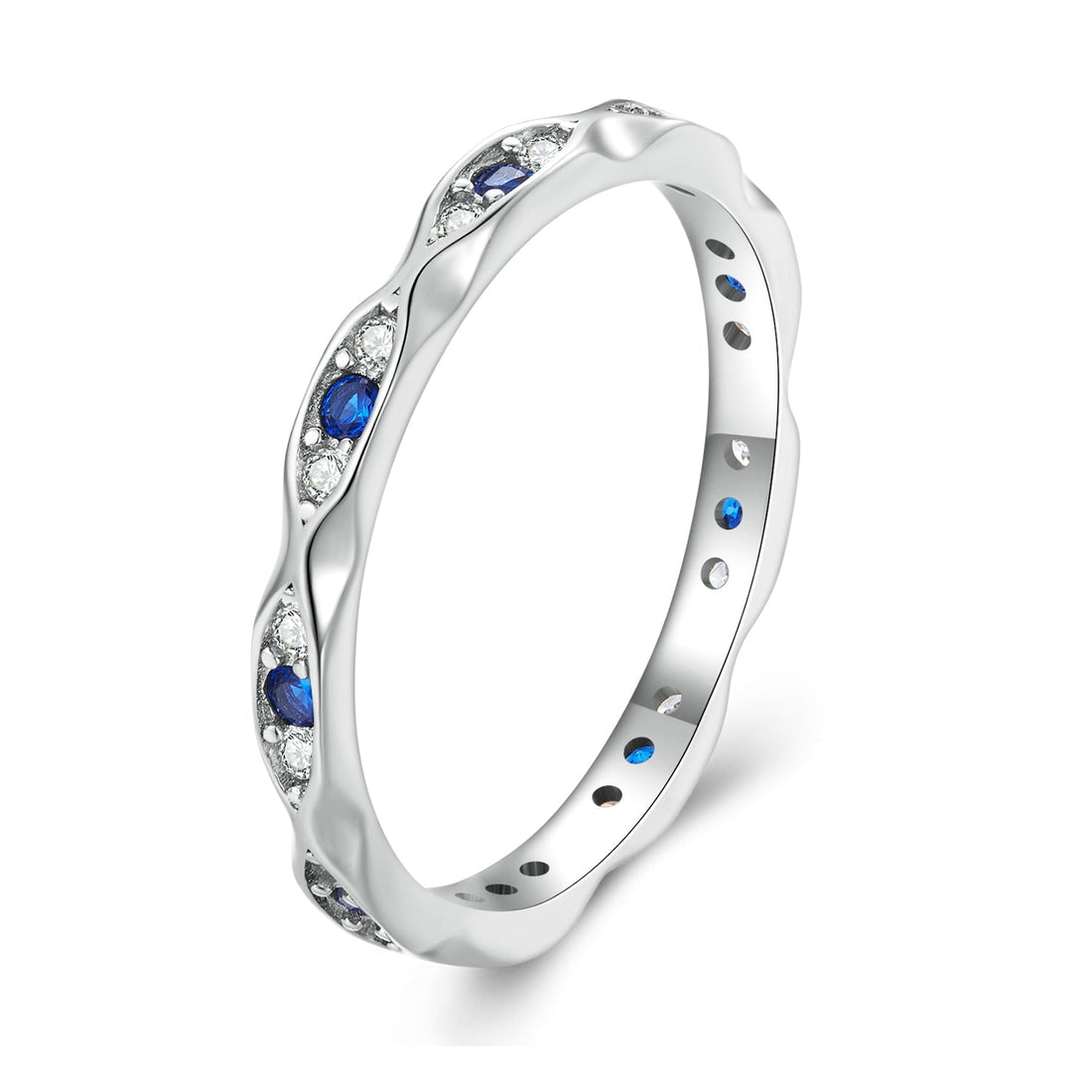 925 Sterling Silver Pavé Setting CZ Ring Size 6.0 for Women  DestGlow