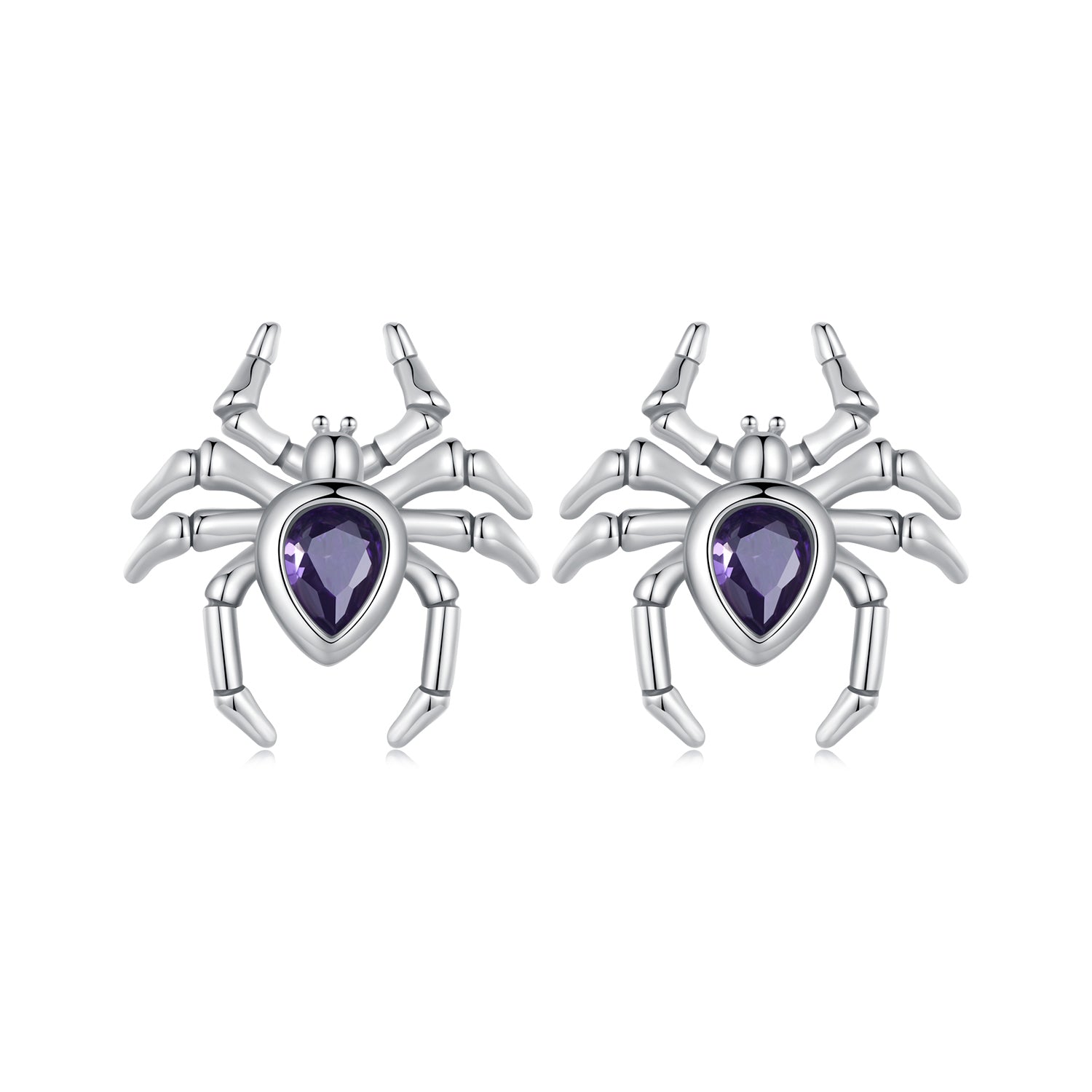 925 Sterling Silver Earrings with Pavé Setting CZ, Size 13*12mm  DestGlow