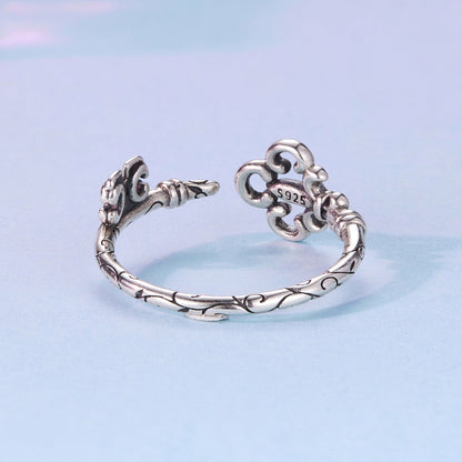925 Sterling Silver Oxidized 0.14-0.8cm Ring for Women  DestGlow