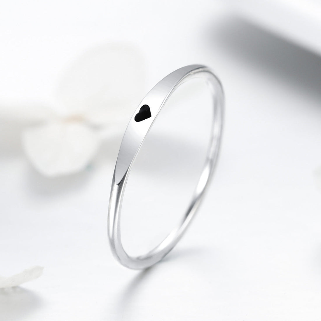 925 Sterling Silver Ring - Size 5.0, 2mm Width, S925 for Women  DestGlow