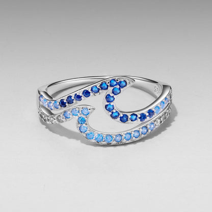 925 Sterling Silver Size 6.0 White Gold Plated CZ Ring for Women by Bids.com