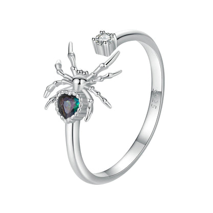 925 Sterling Silver White Gold Plated Ring with Pavé Setting CZ for Women  DestGlow
