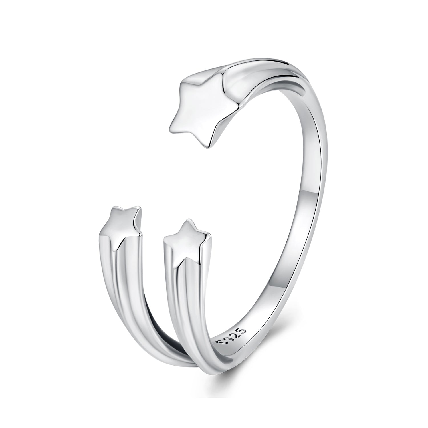 925 Sterling Silver Ring with Oxidized Finish - Width 0.15-0.8cm for Women  DestGlow