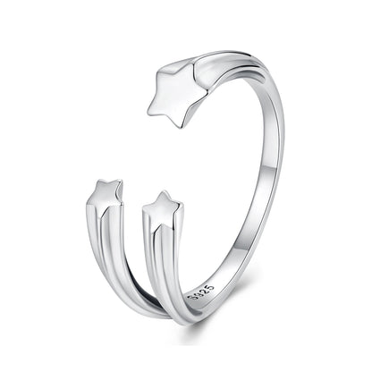 925 Sterling Silver Ring with Oxidized Finish - Width 0.15-0.8cm for Women  DestGlow