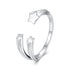 925 Sterling Silver Ring with Oxidized Finish - Width 0.15-0.8cm for Women  DestGlow